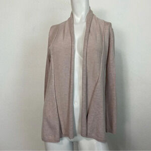 Zara Knit Soft Open Front Blush Pink Cardigan Size Small